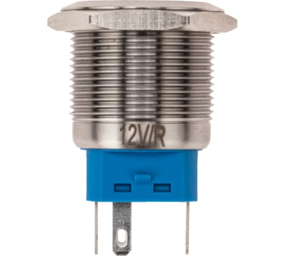 

Кнопка Rexant 36-3510 антивандальная диам. 22 12В(LED) Б/Фикс (5с) OFF-(ON) / ON-(OFF) подсв/красная, 36-3510