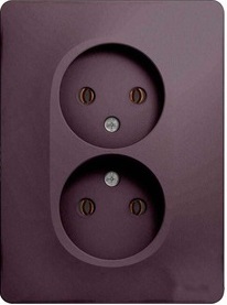 

Розетка Schneider Electric GSL001420 GLOSSA двойная без заземления в сборе (сиреневый туман), GSL001420