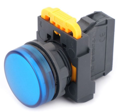 Изображение товара Сигнальная лампа Systeme Electric SB5AVB6 синяя 24В DC монтаж в отверстие 22 мм