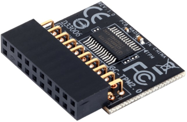 

Модуль шифрования GIGABYTE GC-TPM2.0 , TPM header key, LPC bus, (for Intel 200/100/8/9/99 series, AMD AM4, FM2 series) OEM, GC-TPM2.0