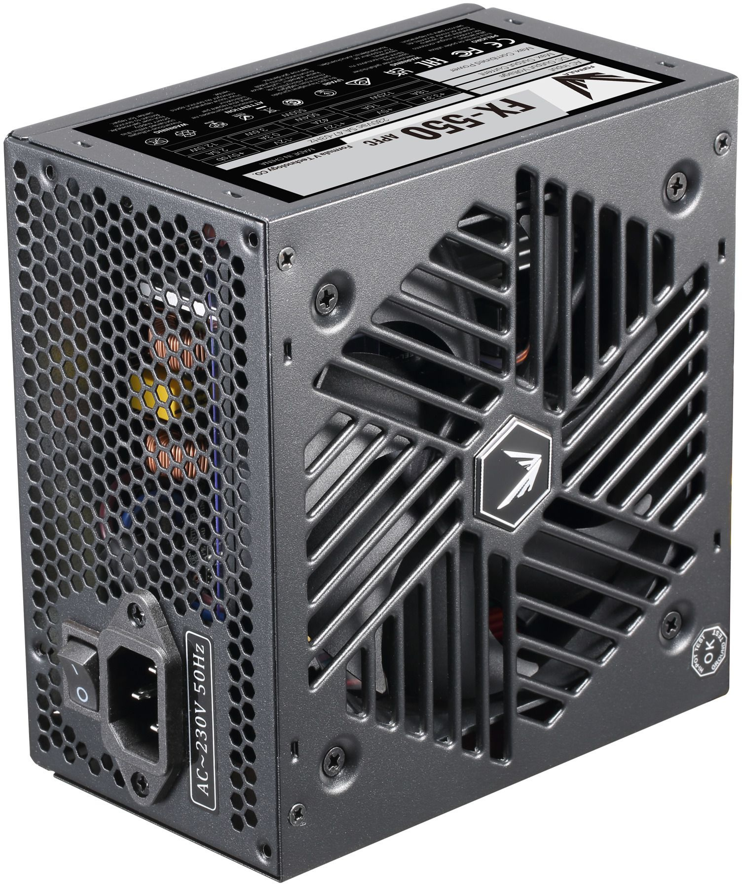

Блок питания FORMULA FX-550 550W, APFC, 120mm fan, 4xSATA, RTL, FX-550