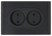 фото Розетка двухместная без заземления  IEK FP-R23-10-1-K02