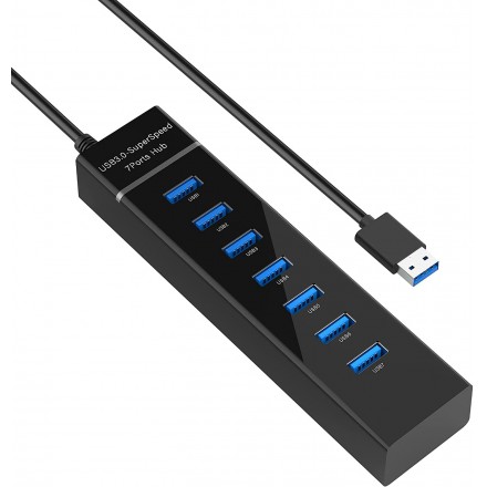 

Концентратор KS-IS KS-569 1*USB 3.0 6*USB 2.0 F в USB 3.0 Type A M с БП, KS-569