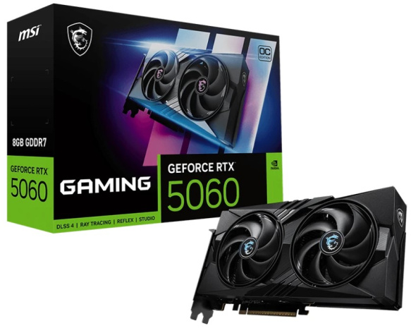фото Видеокарта MSI GeForce RTX 5060 GAMING (RTX 5060 8G GAMING) в Омске