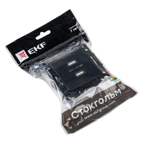 фото Розетка USB двухместная Механизм EKF EZR16-028-10-2USB в Омске