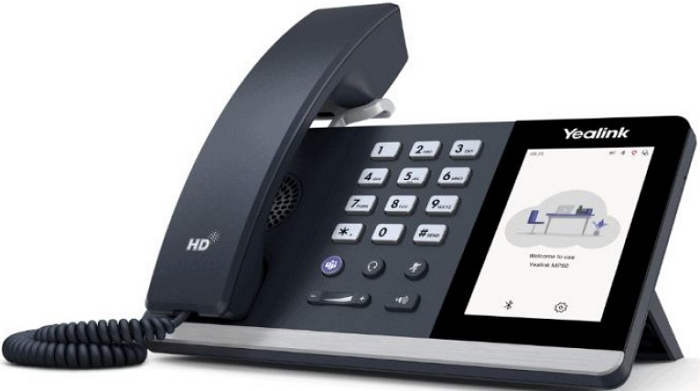 

Телефон Yealink MP50 поддержка Teams/SfB/UC, цветной сенсорный экран, USB-хаб, Спикерфон, Звук Optima HD, MP50