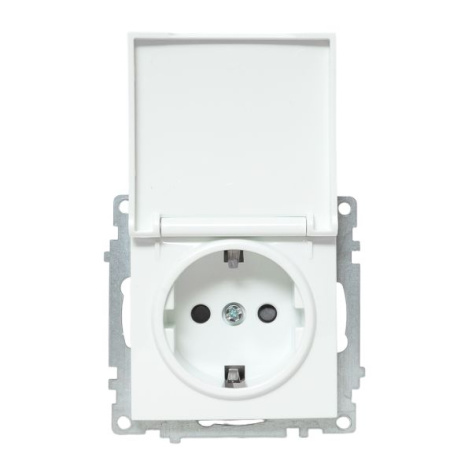 фото Розетка с заземлением с крышкой EKF EWV10-124-90 в Уфе