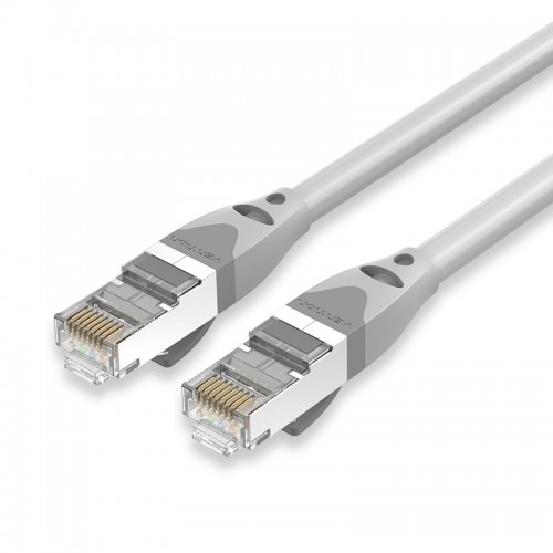 

Кабель патч-корд S/FTP 6А кат. 2м Vention IBHHH прямой RJ45 серый, IBHHH