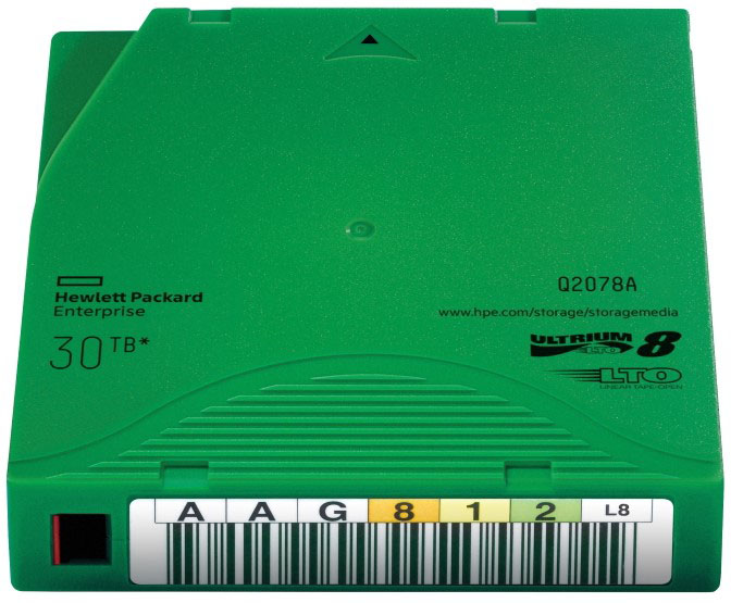 

Картридж HPE Ultrium LTO8 30TB Q2078AN bar code non custom labeled cartridge 20 pack (for libraries & autoloaders; incl. 20 x Q2078L) Q2078AL, Ultrium LTO8 30TB