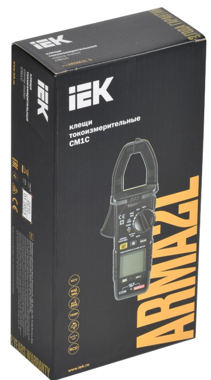 

Клещи IEK ARMA2L 5 A2L5-CM13-01 токоизмерительные CM1C, ARMA2L 5