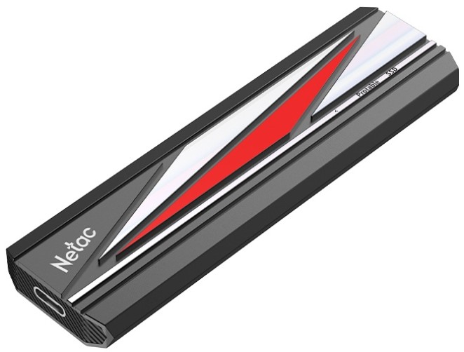 Внешний SSD USB 3.2 Gen 2 Type-C Netac NT01ZX20L-002T-32BK ZX20L 2TB, 2000/1800MB/s