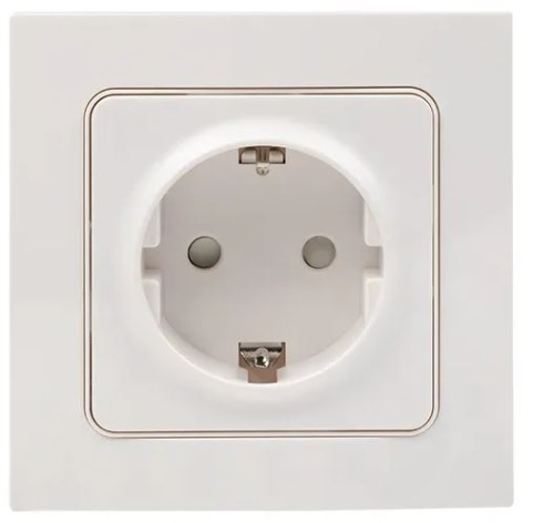 фото Розетка с заземлением в сборе EKF EXR16-028-10 в Уфе