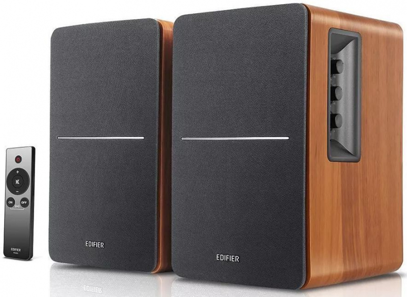 

Компьютерная акустика 2.0 Edifier R1280Ts brown активные, 42W, 52-20000Гц, пульт ДУ, RCA, AUX,возможность подключения дополнительного сабвуфера, R1280Ts brown