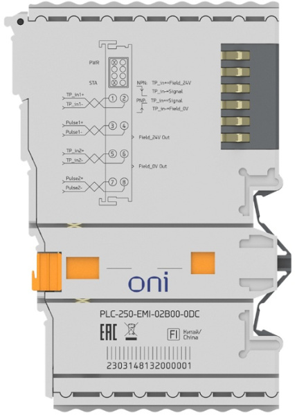 фото Модуль ввода ONI PLC-250-EMI-02B00-0DC