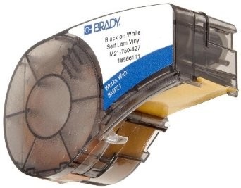 

Маркер на кабель Brady M21-750-427 brd110927 самоламинирующиеся, 19.05mm/4.26m (d3mm), винил, черный на белом, M21-750-427