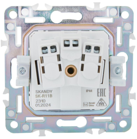 фото Розетка с заземлением с крышкой IEK SK-R16-16-44-K10 в Самаре