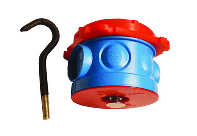 

Коробка DKC 59383 потолочная с крюком для заливки в бетон, д.70х57мм, "Octopus", 59383