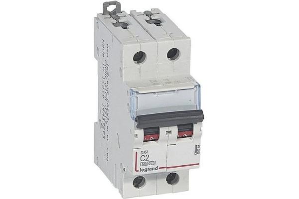 Изображение товара Автоматический выключатель Legrand DX³ 6000 для защиты цепей 2 полюса