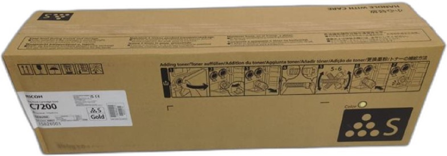 

Тонер Ricoh 828621 металлизированный золотой для Pro C7200X/C7200SX/C7210X/C7210SX/C7200E, 828621