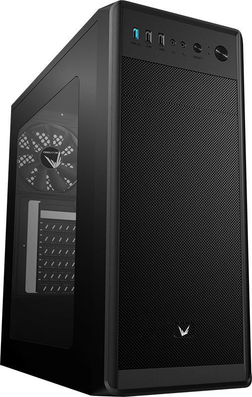 

Корпус ATX Formula V SI-5100 без БП, боковая панель из закалённого стекла, USB 3.0, 2*USB 2.0, SI-5100