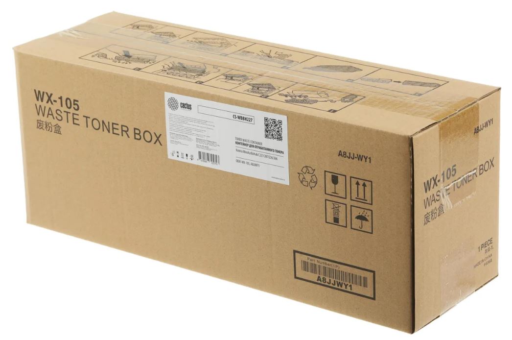

Бункер Cactus CS-WBBH227 (WX-105/A8JJWY1) для Konica Minolta Bizhub C227/287/226/266 22000стр., CS-WBBH227