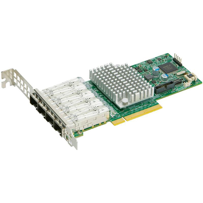 

Сетевой адаптер Supermicro AOC-STG-I4S 4-портовая сетевая карта 10 Гбит/с, PCI-E 3.0 x8, Low Profile, AOC-STG-I4S