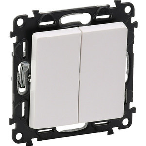 Изображение товара Выключатель Legrand 752405 IP20 2-клавиши серия Valena Life белый