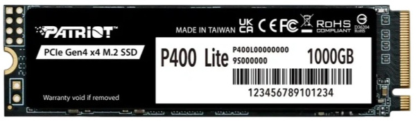 фото Накопитель SSD M.2 2280 Patriot Memory P400 Lite в Екатеринбурге 1024 ГБ