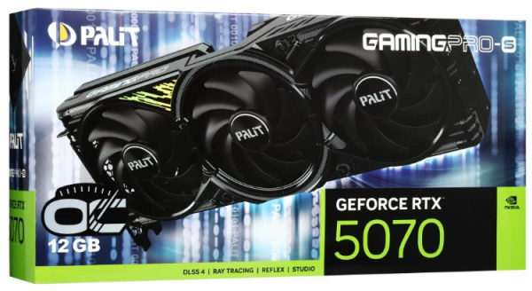 фото Видеокарта Palit GeForce RTX 5070 GAMINGPRO-S OC (NE75070T19K9-GB2050U) в Казани