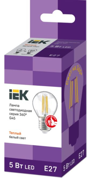фото Лампа светодиодная IEK LLF-G45-5-230-30-E27-CL в Перми