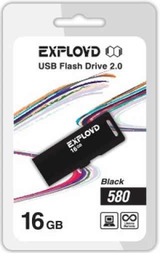 фото Накопитель USB 2.0 16GB Exployd EX-16GB-580-Black в Екатеринбурге