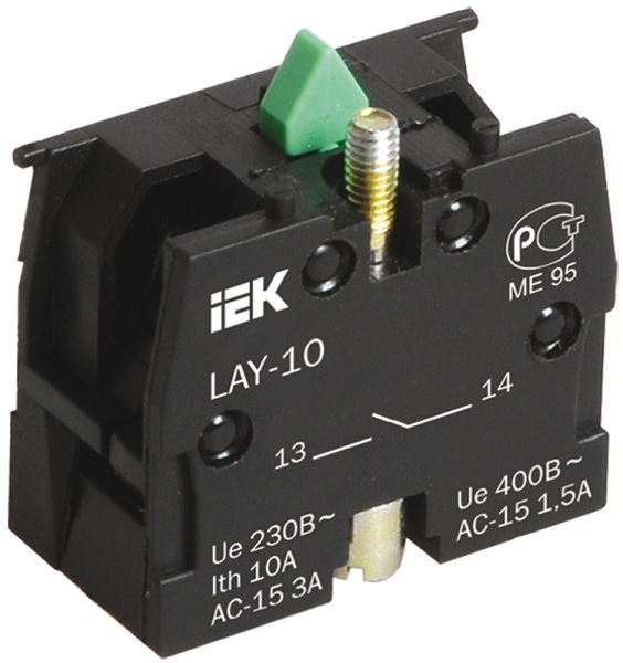 

Блок контактный IEK BDK21 1з для серии LAY5, BDK21