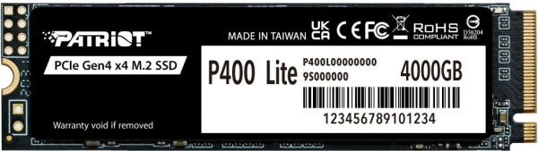 фото Накопитель SSD M.2 2280 Patriot Memory P400 Lite в Уфе 4000 ГБ