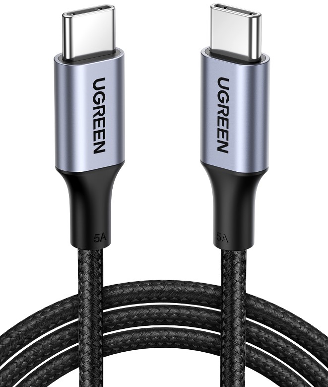 

Кабель UGREEN US316 20478_ USB-C, Aluminum Case with Braided, 0,5м, black, US316