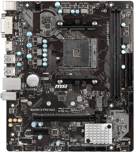 фото Материнская плата mATX MSI B450M-A PRO MAX в Перми