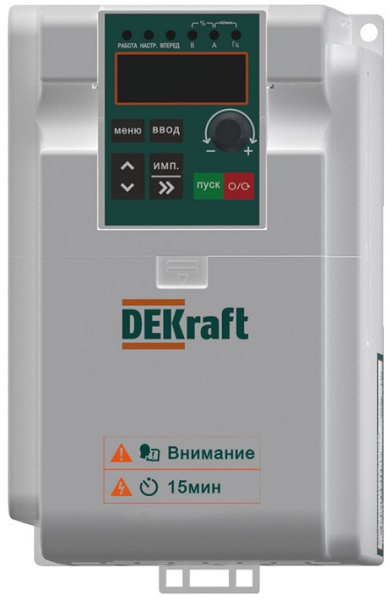 Изображение товара Преобразователь частоты DEKraft DEKV060G1R5S2B для электродвигателей