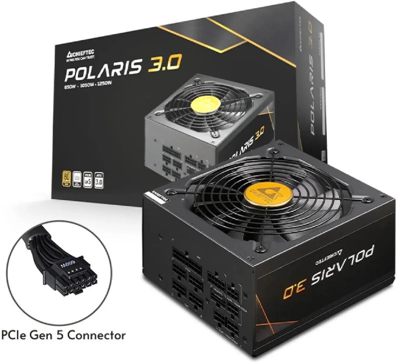 

Блок питания ATX Chieftec PPG-850-C 850W, 80+ GOLD, 12VHPWR, full modular, PPG-850-C