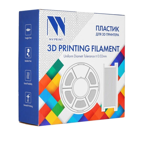 

Пластик NVP NV-3D-PLA-GOLD PLA Gold для 3D печати, диаметр 1.75мм, длина 330м, 1 кг, NV-3D-PLA-GOLD