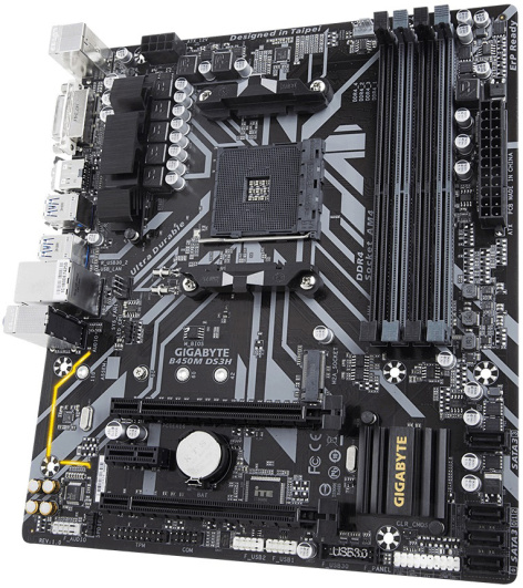 фото Материнская плата mATX GIGABYTE B450M DS3H