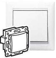 

Кнопка Legrand 774411 Valena без фиксации, 10А, 250В, IP20 (белая), 774411
