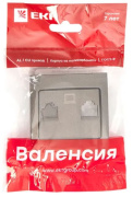 фото Накладка розетки компьютерной EKF ESK01-L-035-60
