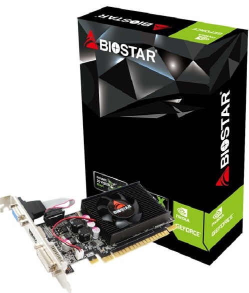 

Видеокарта PCI-E Biostar GeForce G 210 LP (VN2103NHG6) 1GB DDR3 64bit 28nm 589/1333Mhz DVI HDMI, GeForce G 210 LP (VN2103NHG6)