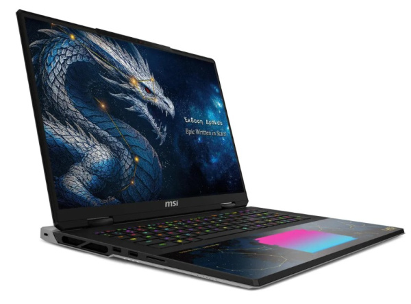 фото Ноутбук MSI Titan 18 HX Dragon Edition Draco A2WJ 18" (Intel Core Ultra 9, 96Гб DDR5, SSD 4 Тб, GeForce RTX 5090, Windows 11 Домашняя) Черный [9S7-1824D6-1251]