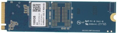 

Накопитель SSD M.2 2280 Apacer AP1TBAS2280P4U-1 AS2280P4U 1TB PCIe Gen3x4, NVMe, 3D NAND, R3500/W3000 Mb/s, MTBF 1.8M, Retail, AP1TBAS2280P4U-1