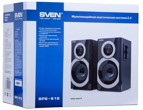 фото Компьютерная акустика 2.0 Sven SPS-619 в Екатеринбурге