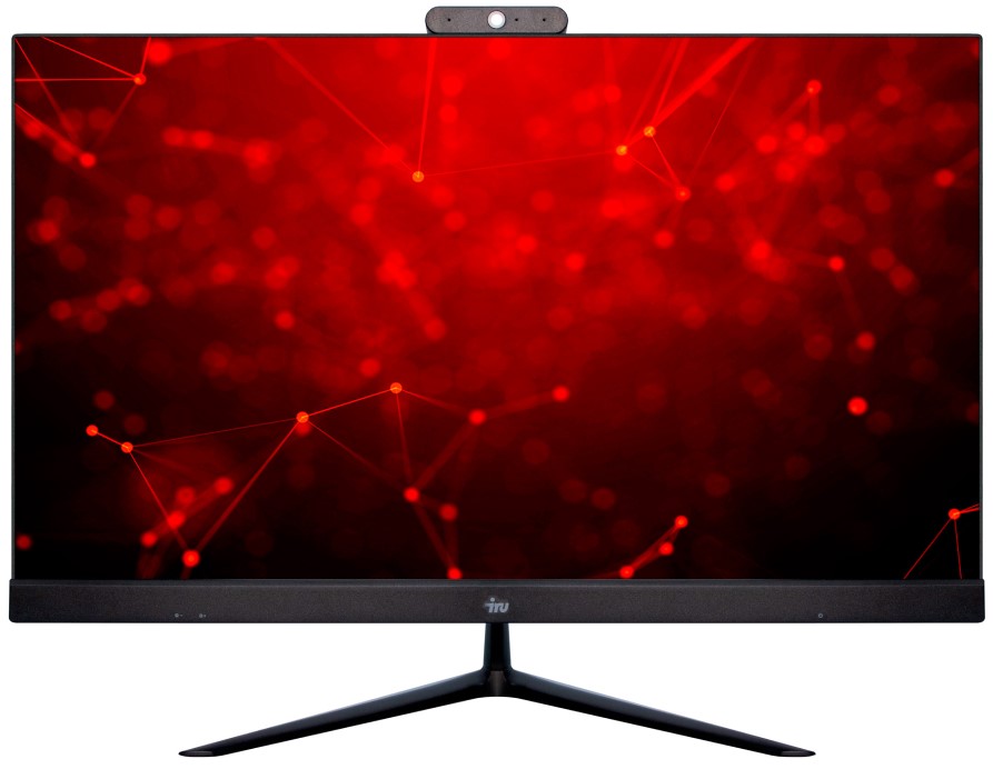 Моноблок 23.8'' iRu Office 23IH5P 1864687 i5-10400/8GB/1TB SSD/UHD Graphics 630/GbitEth/WiFi/BT/Cam/noOS/черный