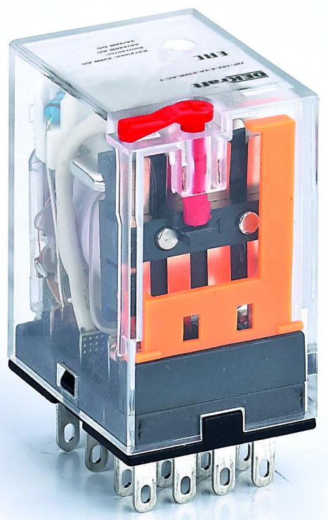 

Реле промежуточное DEKraft 23867DEK 2 конт. с LED инд. и TEST функ. 5А 380В AC ПР-102, 23867DEK