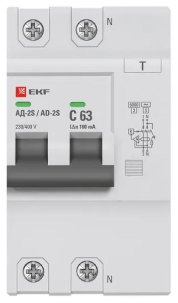 фото Автомат дифференциальный EKF D63N26ES63C100 в Уфе