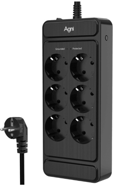фото Сетевой фильтр AGNI TP-FS6E-3m-black в Санкт-Петербургe