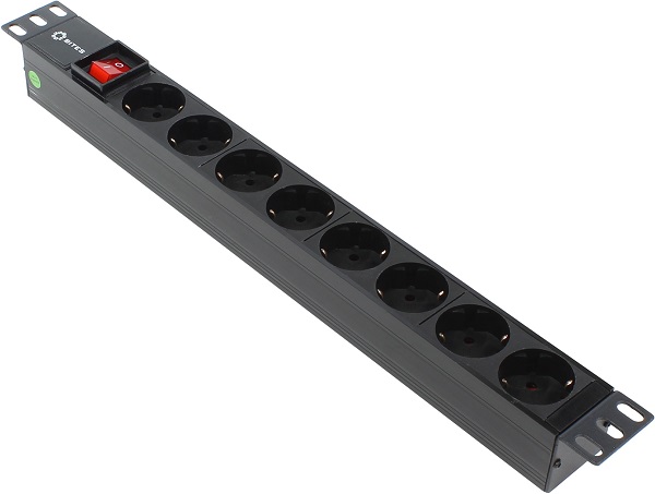 

Блок розеток 19, 8 розеток 5bites PDU819P-08 PVC, SWITCH, 1U, PDU819P-08
